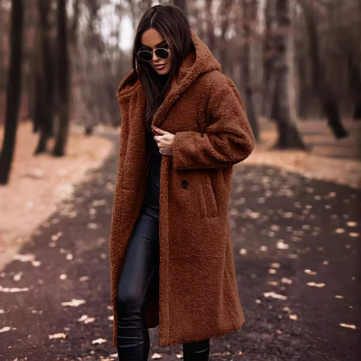 Women's Jacket | Tailored | Mid-Length | Autumn - Brown