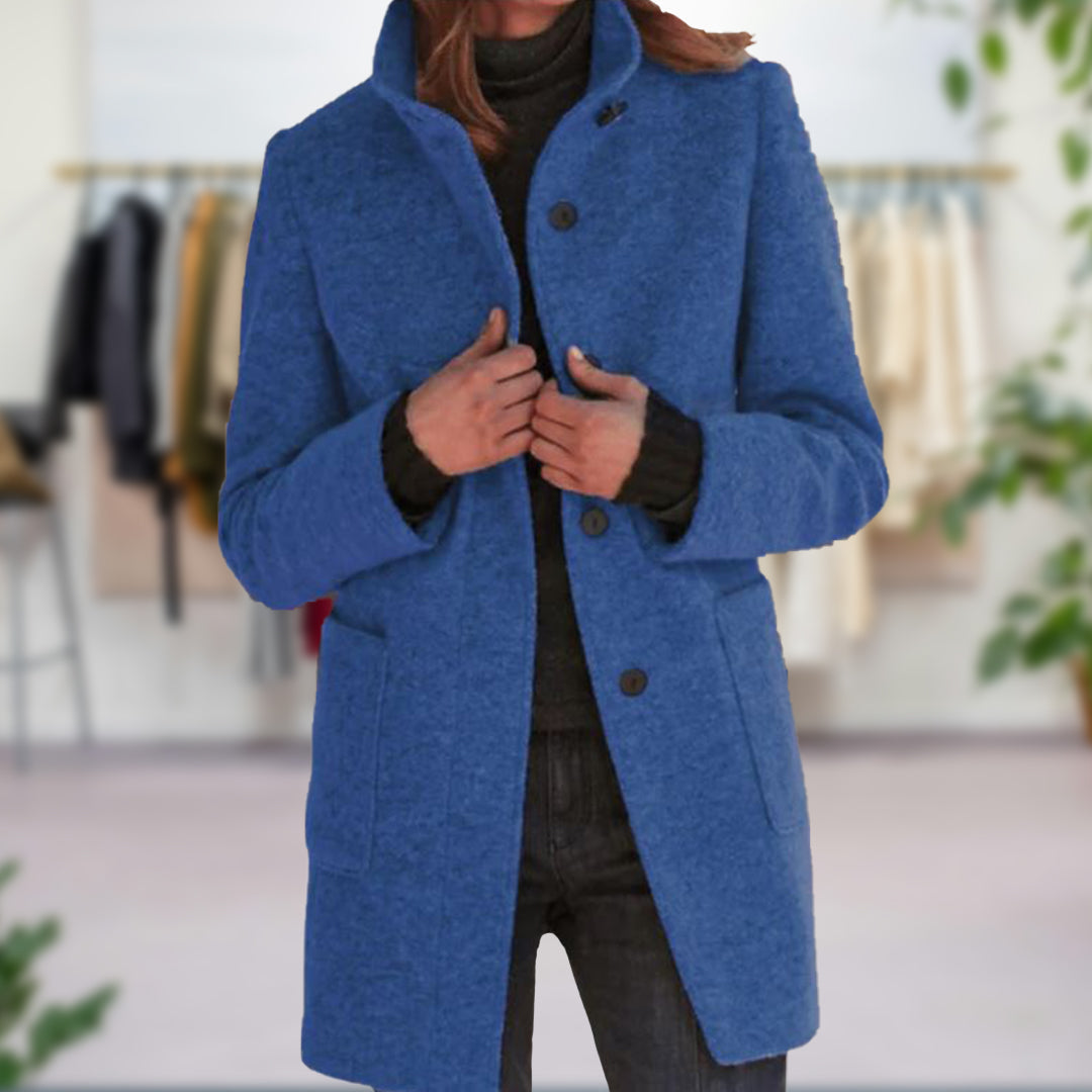 Women's Jacket | Tailored | Mid-Length | Spring - Blue