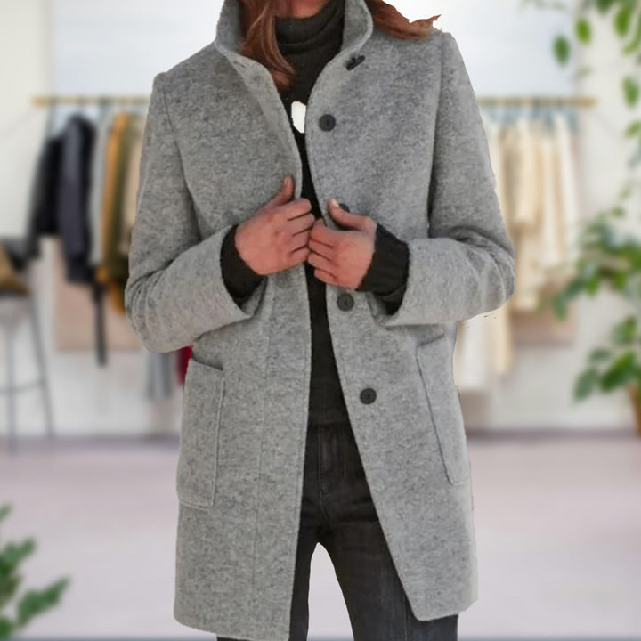 Women's Jacket | Tailored | Mid-Length | Spring - Gray