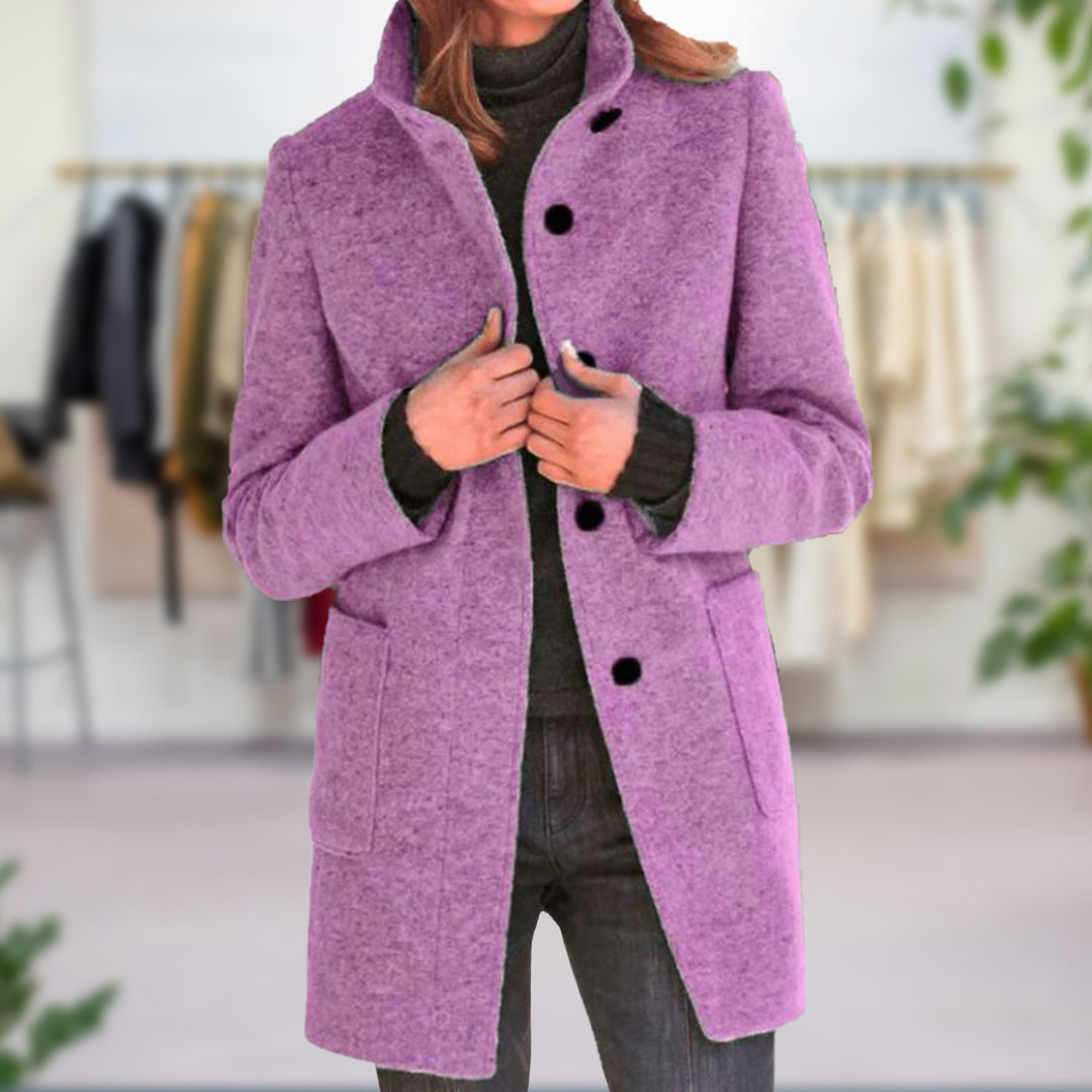 Women's Jacket | Tailored | Mid-Length | Spring - Pink
