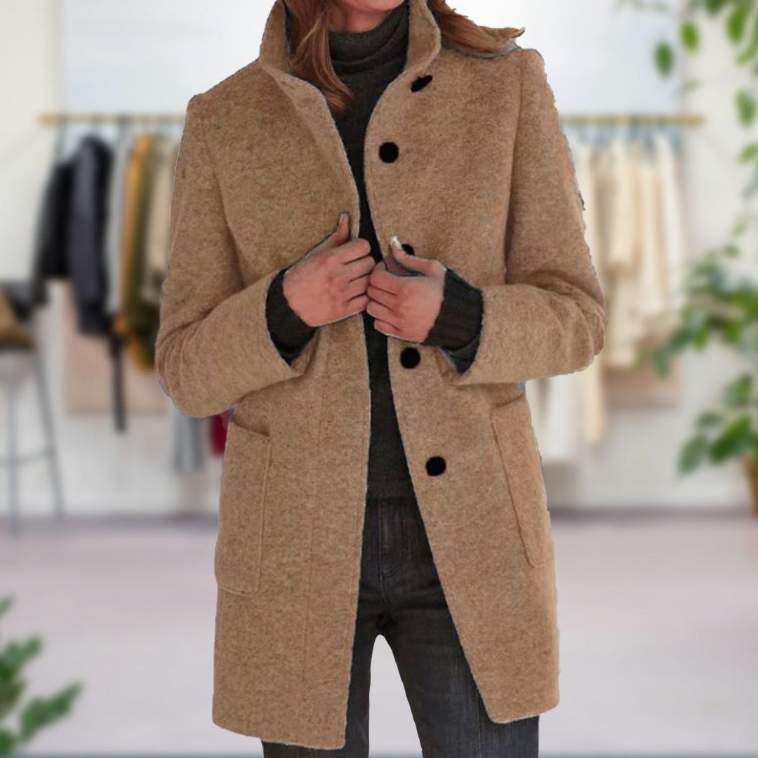 Women's Jacket | Tailored | Mid-Length | Spring - Tan