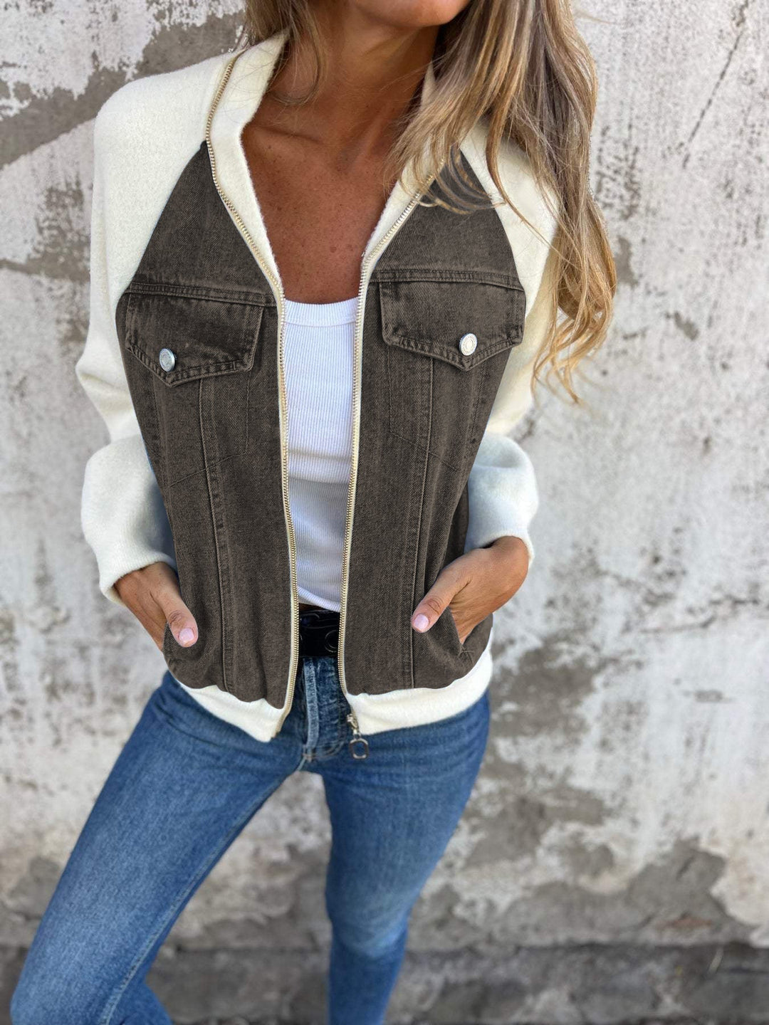 Women's Jacket | Tailored V-Neck | Autumn - Green