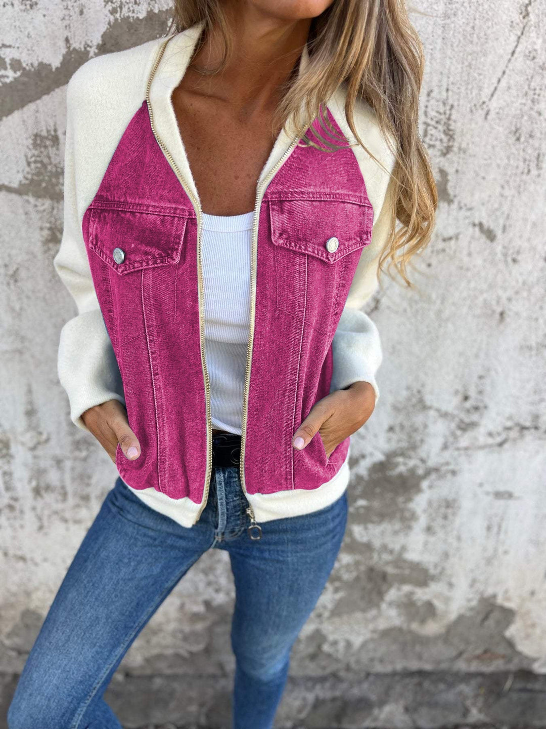 Women's Jacket | Tailored V-Neck | Autumn - Lavender