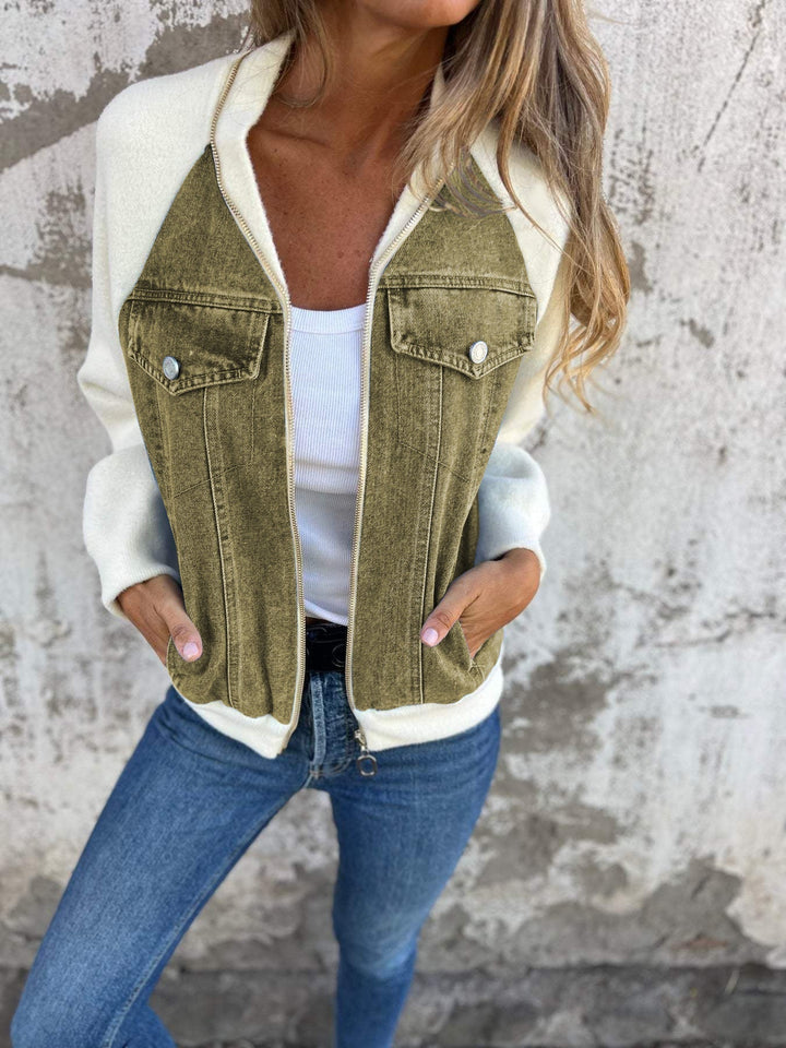 Women's Jacket | Tailored V-Neck | Autumn - Mint