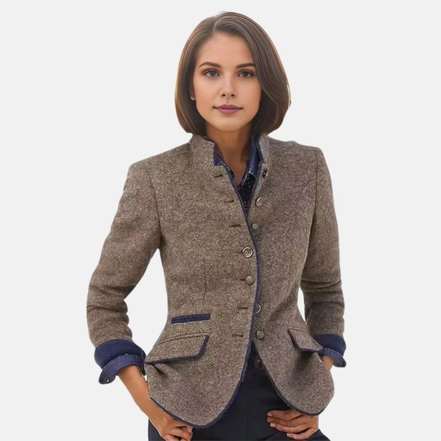 Women's Jacket | Vintage | Button Front | Autumn - Brown