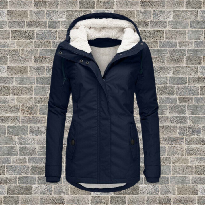 Women's Jacket | Water-Resistant | Hooded | Winter - Navy