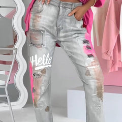 Women's Jeans | Relaxed | Autumn - Light Grey