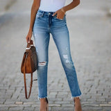 Women's Jeans | Slim Fit | High Waist | Spring - Denim
