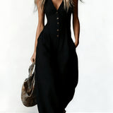 Women's Jumpsuit - Effortless Elegance & Comfort | Summer - Black