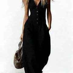 Women's Jumpsuit - Effortless Elegance & Comfort | Summer - Black