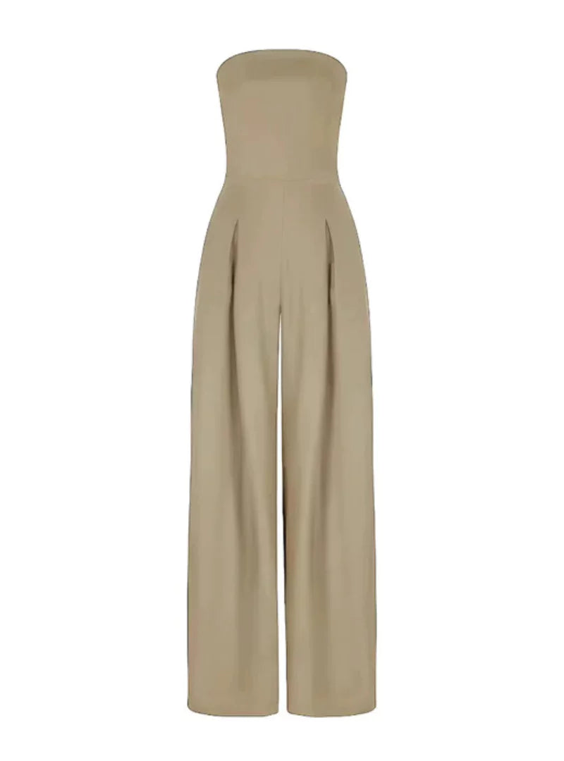 Women's Jumpsuit | Strapless Elegant | Wide Leg | Spring