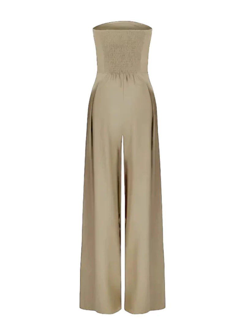 Women's Jumpsuit | Strapless Elegant | Wide Leg | Spring