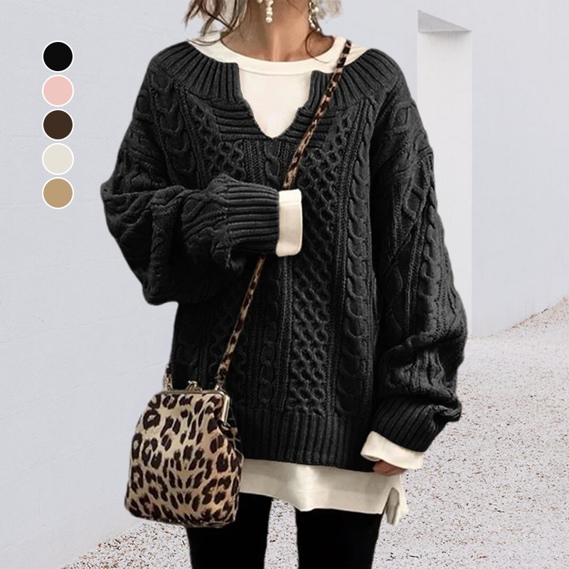 Women's Knit Comfort Sweater - Cozy Everyday Layer | Autumn