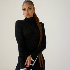 Women's Knit Sweater | Asymmetrical Hem | Winter