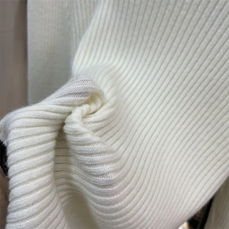 Women's Knit Sweater | Asymmetrical Hem | Winter