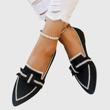 Women's Knot Flat Shoes - Comfortable Everyday Style | Spring - Black