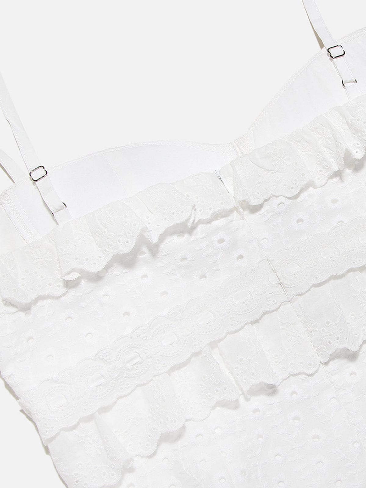 Women's Lace Midi Dress | Romantic Ruffles | Summer