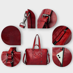 Women's Large Leather Bag - Olivia