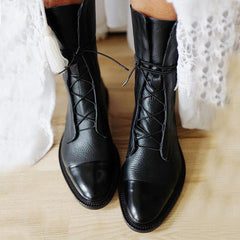Women's Leather Boots - Classic Elegance | Autumn