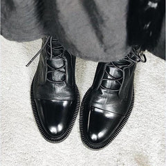 Women's Leather Boots - Classic Elegance | Autumn
