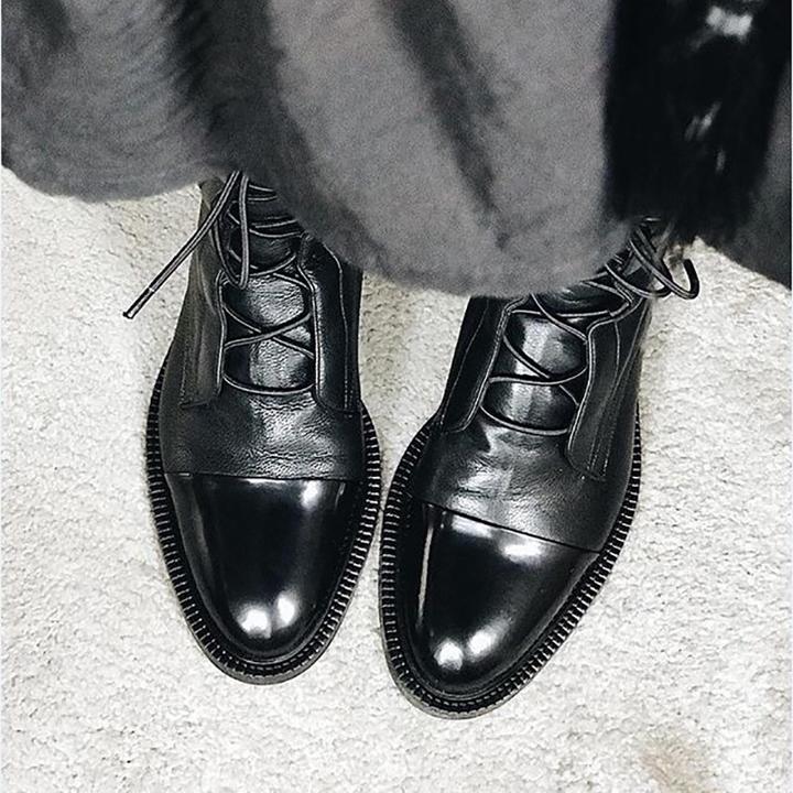 Women's Leather Boots - Classic Elegance | Autumn