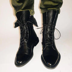 Women's Leather Boots - Classic Elegance | Autumn
