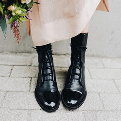 Women's Leather Boots - Classic Elegance | Autumn
