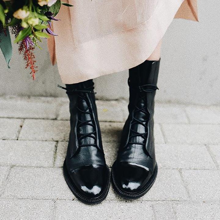 Women's Leather Boots - Classic Elegance | Autumn