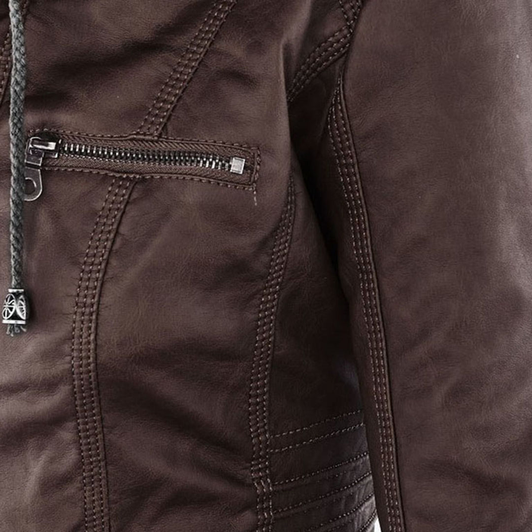 Women's Leather Jacket - Sleek Urban Style | Autumn