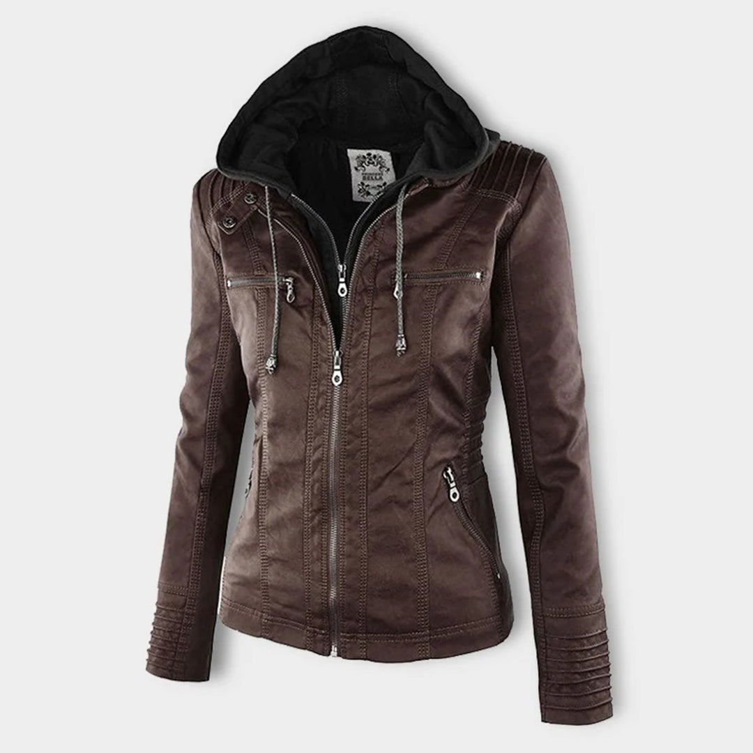 Women's Leather Jacket - Sleek Urban Style | Autumn