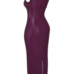 Women's Leather Maxi Dress | Elegant | Spring