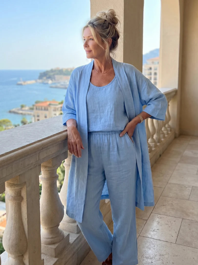 Women's Lightweight Linen Set - Relaxed Fit | Spring