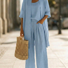 Women's Lightweight Linen Set - Relaxed Fit | Spring