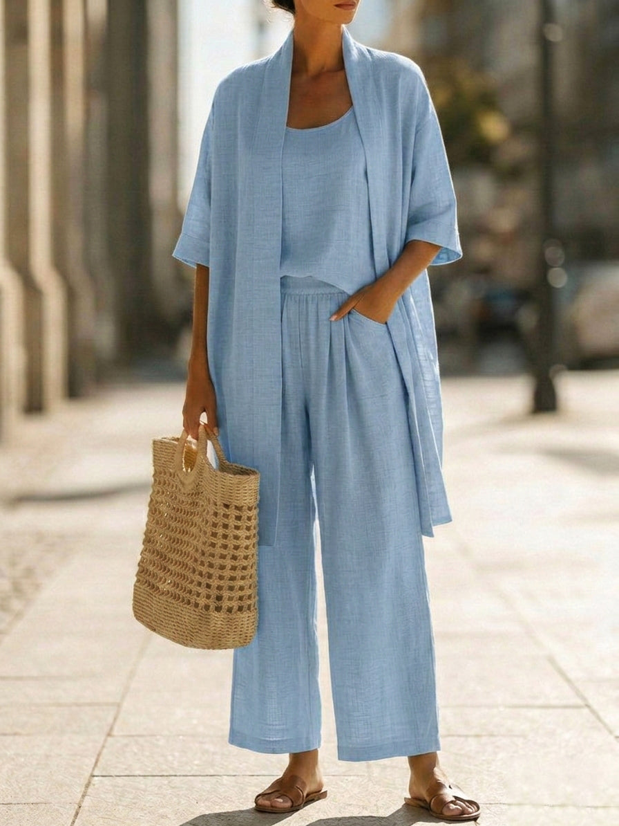 Women's Lightweight Linen Set - Relaxed Fit | Spring