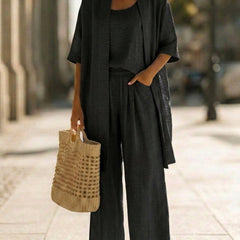 Women's Lightweight Linen Set - Relaxed Fit | Spring