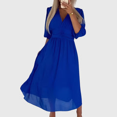 Women's Lightweight Silky Chiffon Dress - Elegant Drape | Spring