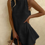Women's Lightweight Summer Dress - Chic Casual Style - Black