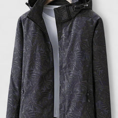 Women's Lightweight Summer Jacket with Removable Hood - Black
