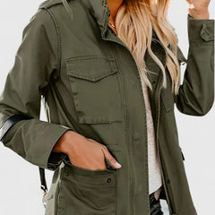 Women's Lightweight Utility Jacket Drawstring Waist | Spring