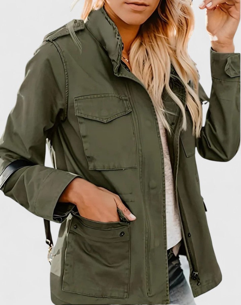 Women's Lightweight Utility Jacket Drawstring Waist | Spring