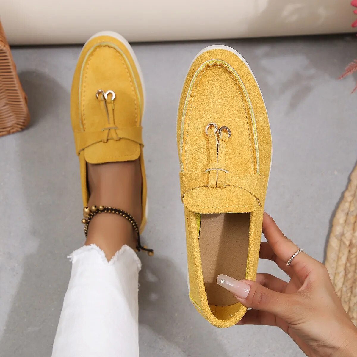 Women's Loafers | Comfortable | Slip-On | Multi-Color | Autumn - Butter