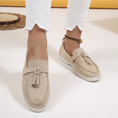 Women's Loafers | Comfortable | Slip-On | Multi-Color | Autumn - Khaki