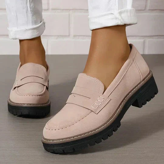 Women's Loafers | Elegant Slip-On | Autumn - Pink