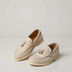 Women's Loafers | Tassel Detail | Suede | Autumn - Beige