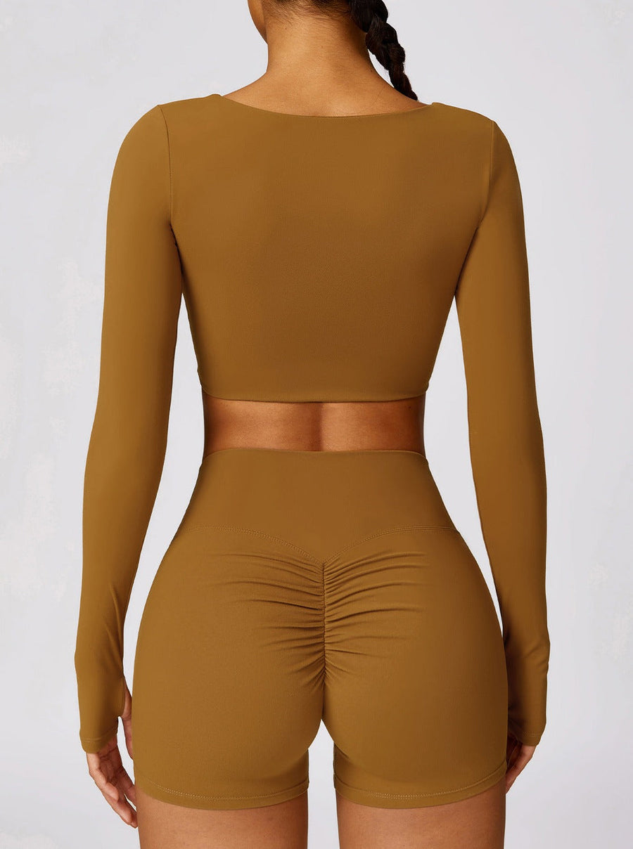 Women's Long Sleeve Crop Top | Seamless | Winter