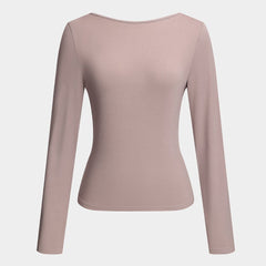 Women's Long Sleeve Top | Deep Back | Bodycon | Autumn