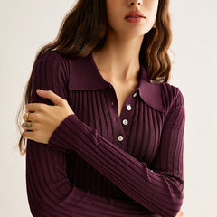 Women's Long Sleeve Top | Fitted | Elegant | Summer