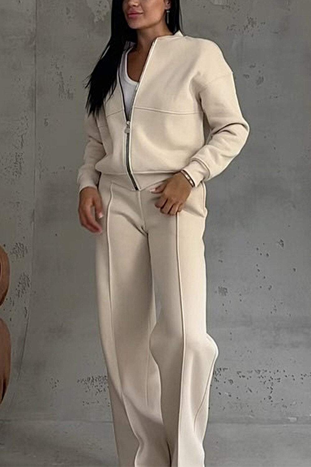 Women's Lounge Set | Oversized | Zip-Up | Autumn