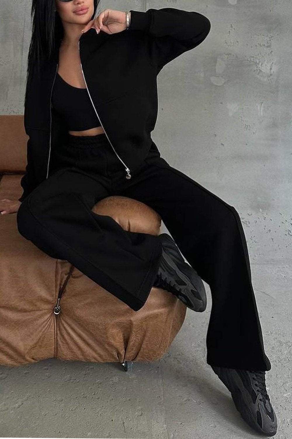Women's Lounge Set | Oversized | Zip-Up | Autumn