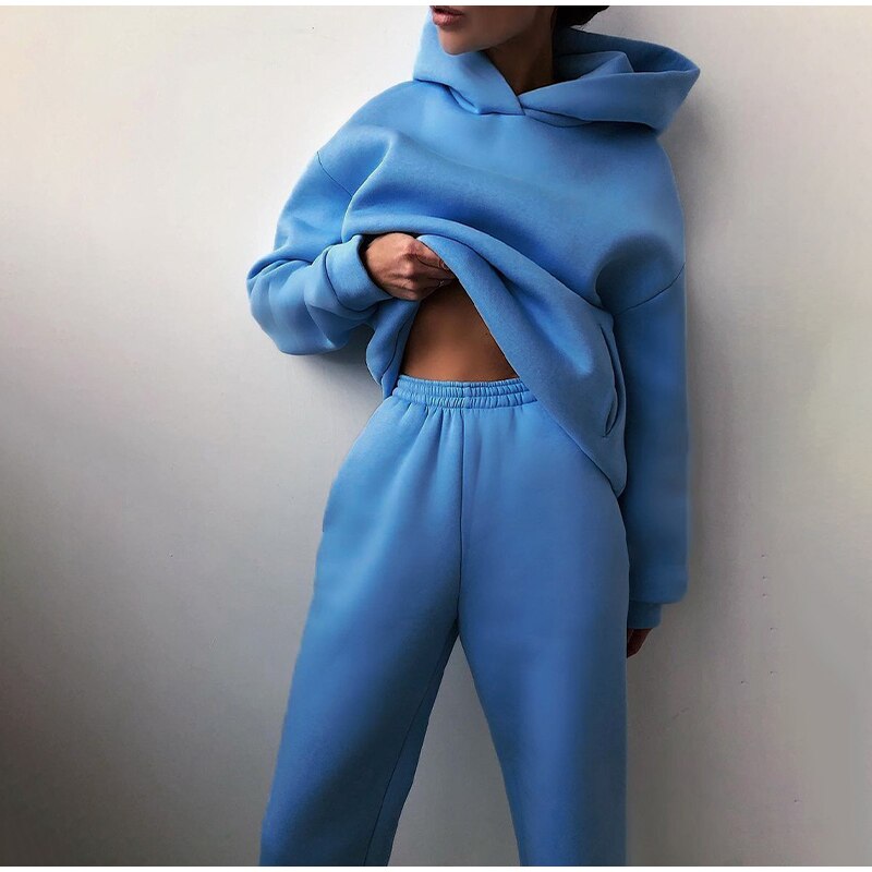 Women's Loungewear Set | Oversized | Autumn - Blue
